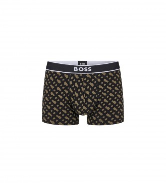 BOSS Boxershorts 50479053 khaki print, schwarz 