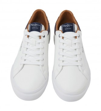 Pepe Jeans Leather sneakers Tribunal De Kenton white