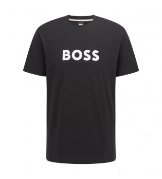 BOSS T-shirt à coupe décontractée UPF 50 noir