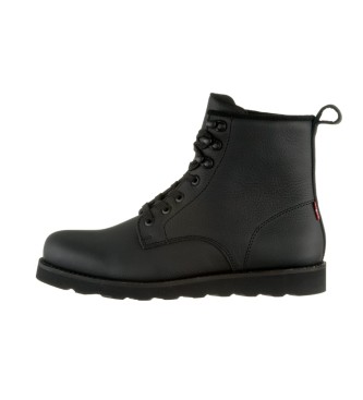 Levi's Darrow Wedge leather boots black