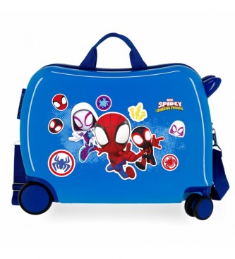 Joumma Bags Valise pour enfants Spidey Go Webs Bleu -38x50x20cm