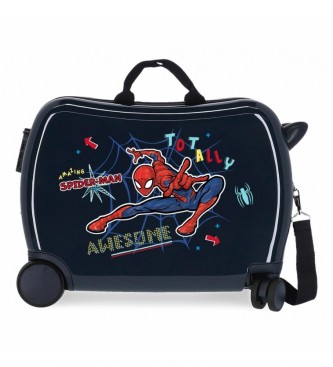 Joumma Bags Spiderman Totally Awesome Kids Suitcase Navy -38x50x20cm