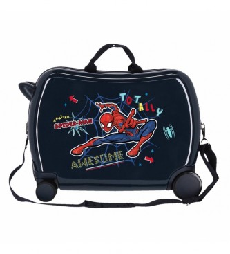 Joumma Bags Valigia per bambini Spiderman Totally Awesome Navy -38x50x20cm-