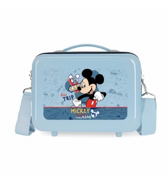 Disney Neceser Mickey Road Trip Azul Claro -29x21x15cm-