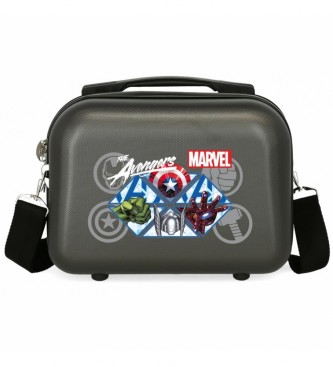 Joumma Bags Avengers Heroes Kulturtasche Schwarz -29x21x15cm