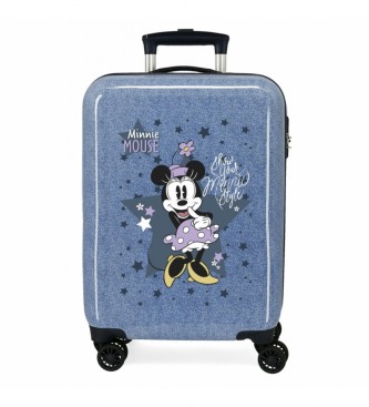 Disney Maleta de Cabina Minnie Style Azul -38x55x20cm-