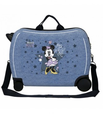 Disney Valigia per bambini blu stile Minnie -38x50x20cm-