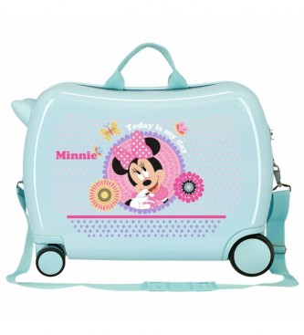Disney Minnie Today is my day Turkis kuffert til brn -38x50x20cm