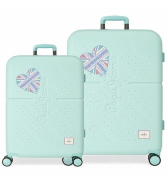 Pepe Jeans Nerea Turquoise Luggage Set 