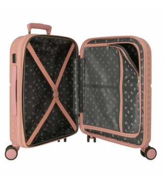 Pepe Jeans Raztegljiv kovček za kabino Carina svetlo roza - 40x55x20cm