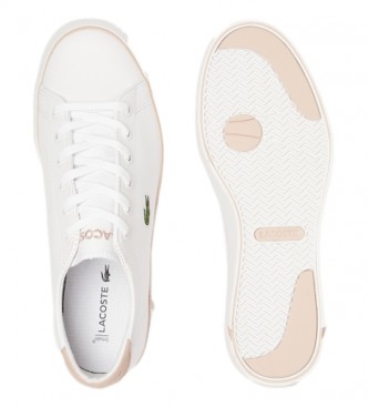 Lacoste Gripshot BL 21 1 CFA sapatos de couro branco, rosa