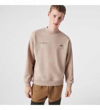 Lacoste Sudadera Loose fit beige