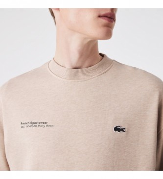 Lacoste Sweat-shirt beige  coupe ample