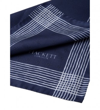 Hackett London Utility Hank scarf blue