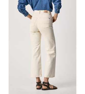Pepe Jeans Jeansy Lexa Sky z wysokim stanem w kolorze beżowym
