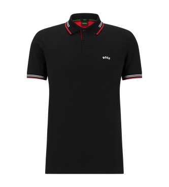 BOSS Polo Paul Curved Negro