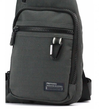 Privata Mochila de hombre Privata en nylon color gris