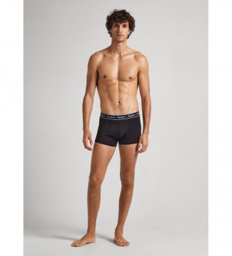 Pepe Jeans Pack 3 Cotton Stretch Boxer Shorts black