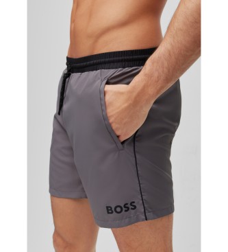 BOSS Starfish swimming costume grey
