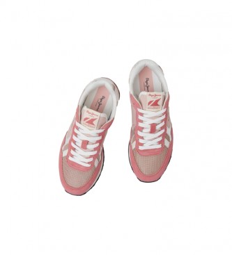 Pepe Jeans Brit Heritage Combined Leather Sneakers Pink