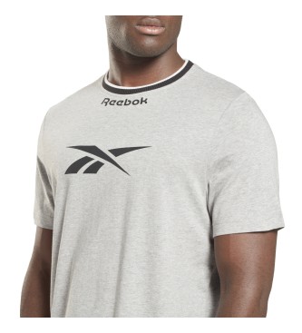 Reebok T-shirt branca com o logtipo Reebok Identity Arch