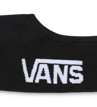 Vans Pacote 3 Meias Invisveis Classic Super No Show Preto