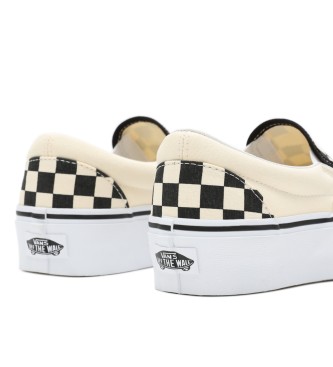 Vans Baskets classiques  semelle compense blanc, noir