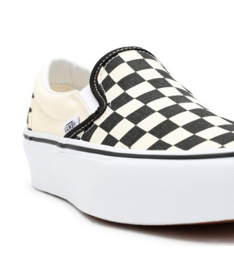 Vans Baskets classiques  semelle compense blanc, noir