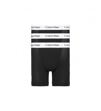 Calvin Klein Paket 3 črnih kratkih boksaric
