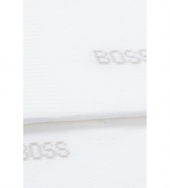 BOSS Pack 2 Pares de Calcetines Mezcla blanco