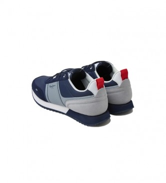 Pepe Jeans Zapatillas de Piel Combinadas Tour Transfer marino