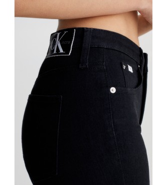 Calvin Klein Jeans Jeans alla caviglia super skinny neri a vita alta