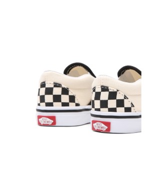 Vans Checkboard Classic Slip-On Sneakers wei, schwarz