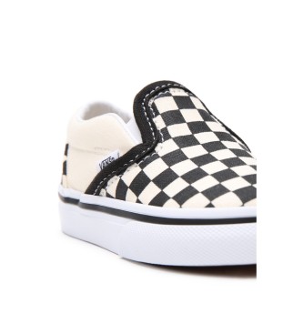 Vans Kresničke Checkboard Classic Slip-On Sneakers bele, črne