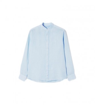 Hackett London Garment Dyed Linen Ps Shirt bl