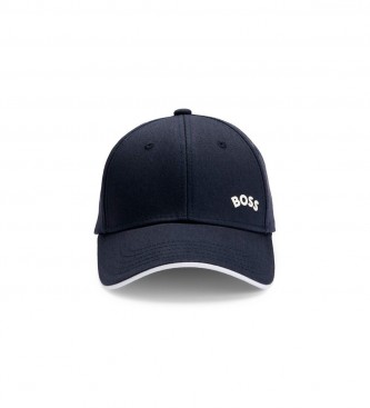 BOSS Twill Cap Navy Curved Logo