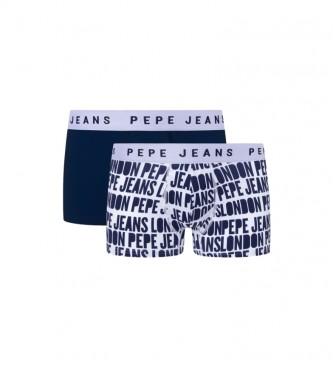 Pepe Jeans Pack 2 Bxers Allover marino