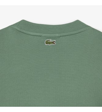 Lacoste T-shirt unisex verde dalla vestibilità ampia