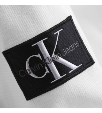 Calvin Klein Jeans Sweat gaufré blanc