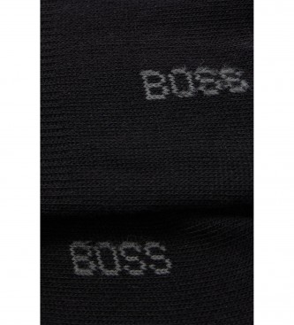 BOSS Pack 2 Invisible Socks black