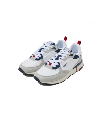 Pepe Jeans London Pro Combination Leather Sneakers white