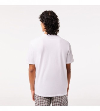 Lacoste Relaxed Fit T-shirt i hvid strik