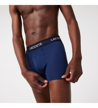 Lacoste Pack 3 blue boxers
