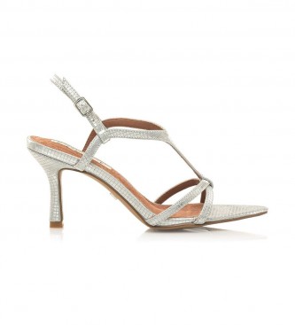 Mariamare Ivy sølv sandaler -Højde hæl 5,5 - Esdemarca butik fodtøj, mode tilbehør - mærker i sko og designersko