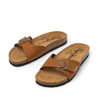 Pepe Jeans Sandals Bio Single Kansas light brown