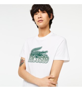 Lacoste White printed T-shirt