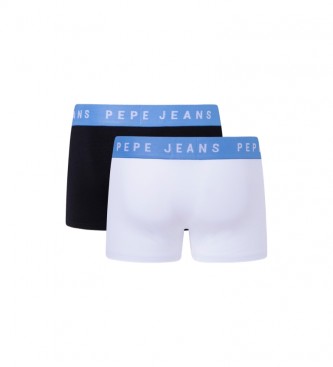 Pepe Jeans Pack 2 Logo boxershorts sort, hvid