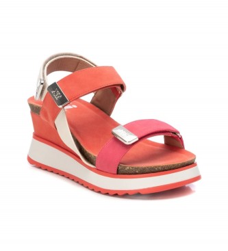 Xti Sandals 141095 red -Height wedge 7cm