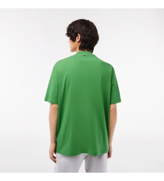 Lacoste T-shirt com logtipo verde