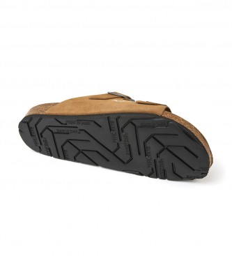 Pepe Jeans Brown Bio Leather Sandals
